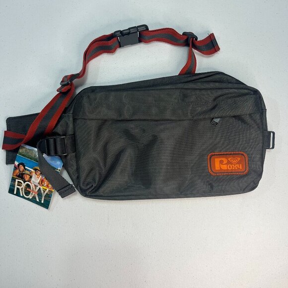 Roxy Belt Bag Grey Orange NWT Beach Y2K Festival Surfer Fanny Pack Summer - Picture 1 of 10